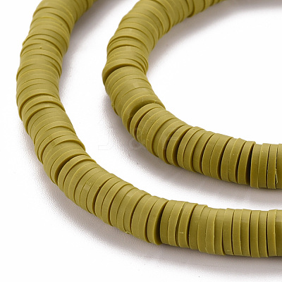 Handmade Polymer Clay Bead Strands CLAY-T002-6mm-55-1