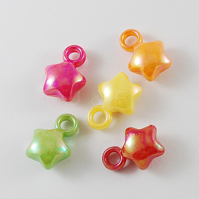 Opaque Acrylic Pendants SACR-R697-M10-1