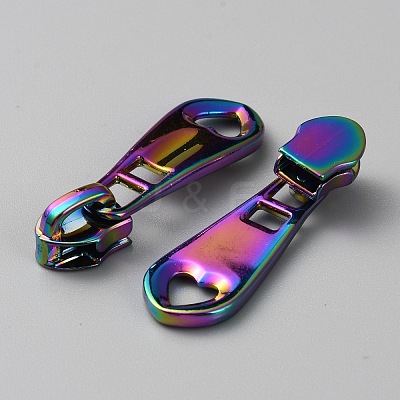 Hollow Heart Zinc Alloy Zipper Head Replacement FIND-WH0139-66MC-1