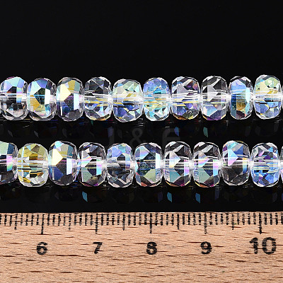 Electroplate Glass Beads Strands X-EGLA-T021-20A-1