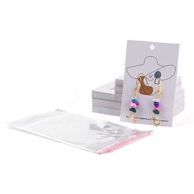 Cardboard Jewelry Display Cards DIY-LS0003-91-1