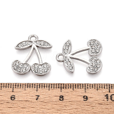 Alloy Rhinestone Pendants FIND-N008-31P-1