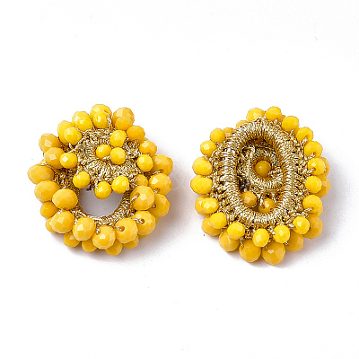 Glass Woven Pendants FIND-T039-03C-1