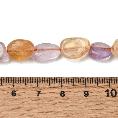 Natural Amethyst and Citrine Beads Strands X-G-D0002-D77-1