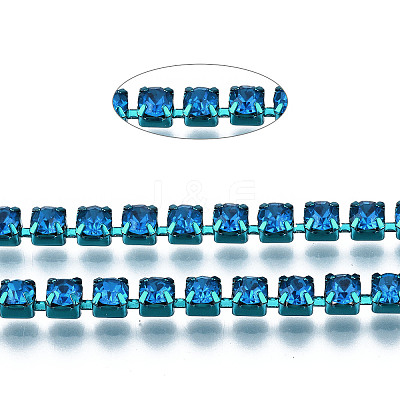 Electrophoresis Iron Rhinestone Strass Chains CHC-Q009-SS12-B20-1