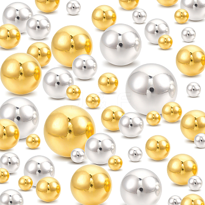 1400Pcs 12 Style ABS Plastic Beads OACR-PH0001-65-1