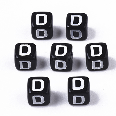 Opaque Acrylic Beads SACR-N002-01D-1