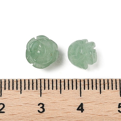 Natural Green Aventurin Beads G-O156-A-25-1