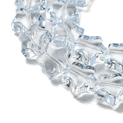 Baking Paint Transparent Glass Beads Strands X1-DGLA-A07-T8mm-KD05-1