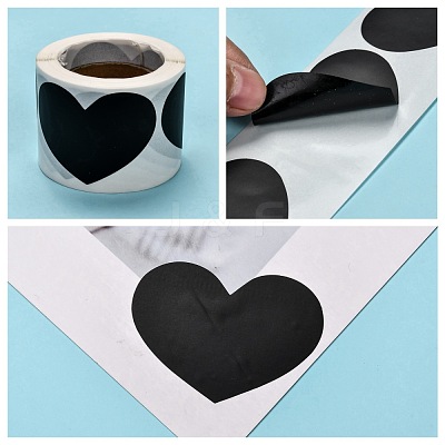 Self-Adhesive Kraft Paper Gift Tag Stickers DIY-G021-04-1