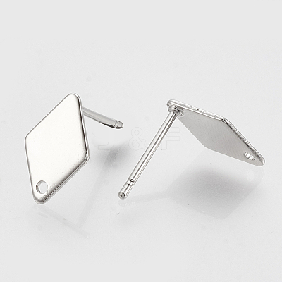 Brass Stud Earring Findings KK-N186-60P-1