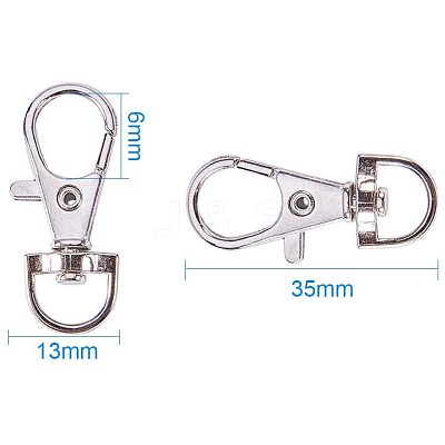 Alloy Swivel Lobster Claw Clasps IFIN-PH0023-09-1