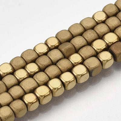 Electroplate Non-magnetic Synthetic Hematite Bead Strands G-Q467-11F-1
