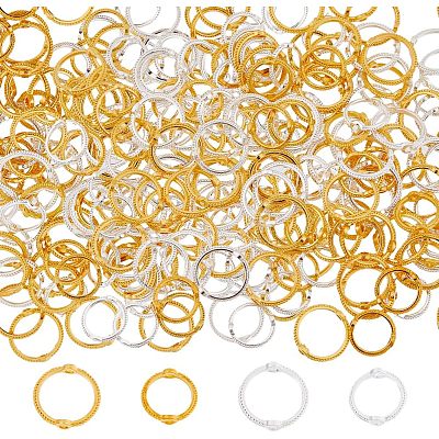 600Pcs 4 Styles Alloy Bead Frames FIND-HS0001-08-1