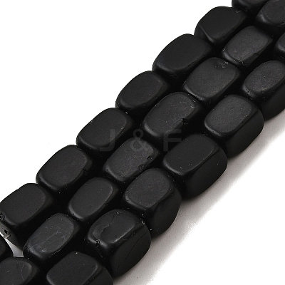 Natural Black Onyx Beads Strands G-F791-C05-1