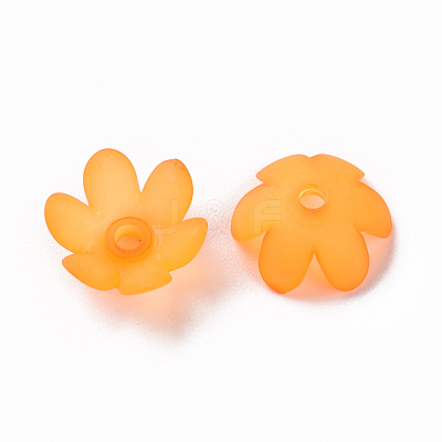 Frosted Acrylic Bead Caps MACR-S371-07A-724-1