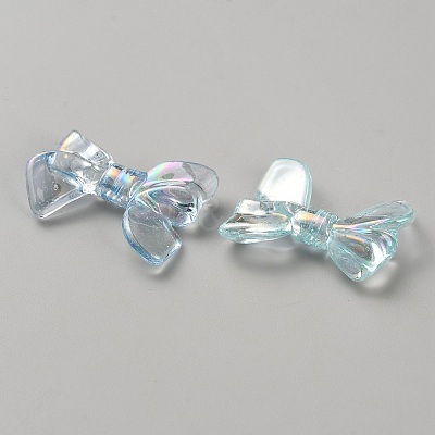 UV Plating Iridescent Transparent AB Color Plated Acrylic Beads LS-TACR-WH0029-01D-1