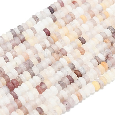 Natural Violet Strawberry Quartz Beads Strands G-P575-A57-4x2mm-1