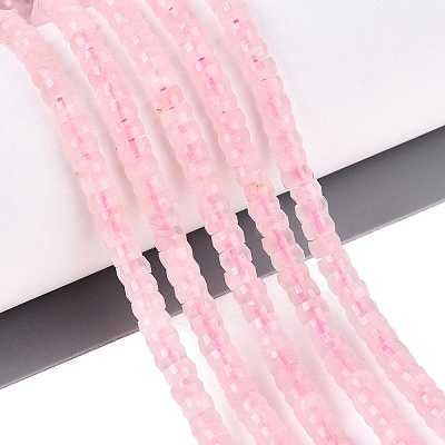 Natural Rose Quartz Beads Strands G-Q606-46A-17-1