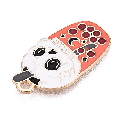 Halloween Alloy Enamel Pendants LS-ENAM-T021-06KCG-1