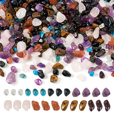90G 8 Styles Natural Mixed Gemstone Beads G-TA0002-77-1