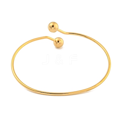 Ion Plating(IP) 304 Stainless Steel Cuff Bangles BJEW-P331-12G-1