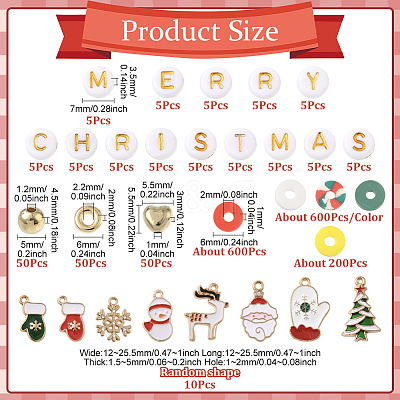 Christmas Theme DIY Jewelry Making Findings Kits DIY-SP0005-71-1