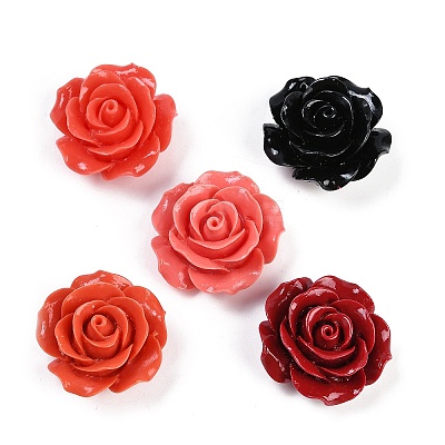 Synthetic Coral Carved Beads CORA-M001-02F-1