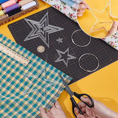 Transparent Acrylic Sewing Template AJEW-NB0007-10E-1