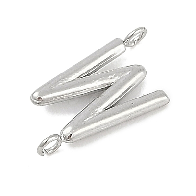 304 Stainless Steel Letter Connector Charms LS-STAS-M108-01P-23-1