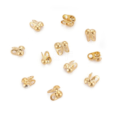 304 Stainless Steel Bead Tips X-STAS-R063-19-G-1