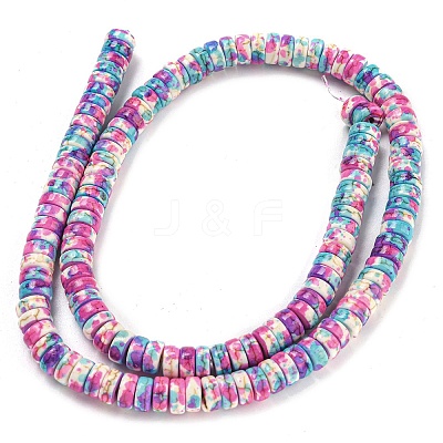 Baking Paint Synthetic Turquoise Beads Strands G-H060-02B-03-1