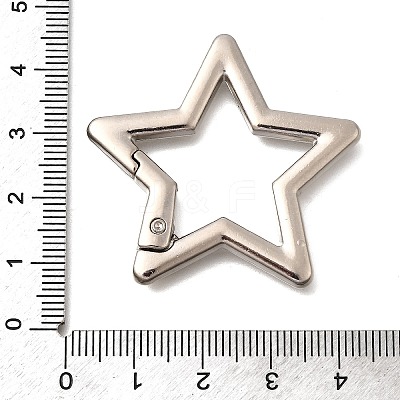 Zinc Alloy Spring Gate Rings FIND-H050-01B-P-1