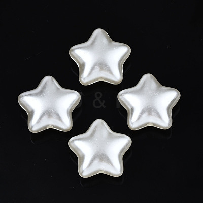 ABS Plastic Imitation Pearl Beads OACR-N008-157-1