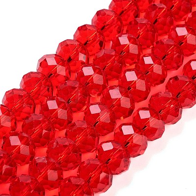 Handmade Imitate Austrian Crystal Faceted Rondelle Glass Beads X-G02YI0G4-1