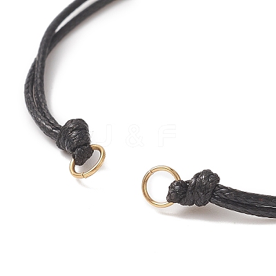 Braided Waxed Polyester Cord AJEW-JB01153-01-1
