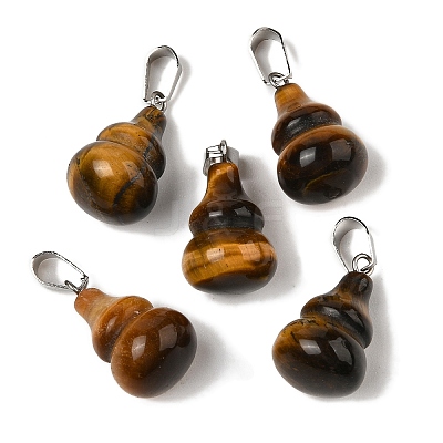 Natural Tiger Eye Pendants G-B127-03P-02-1