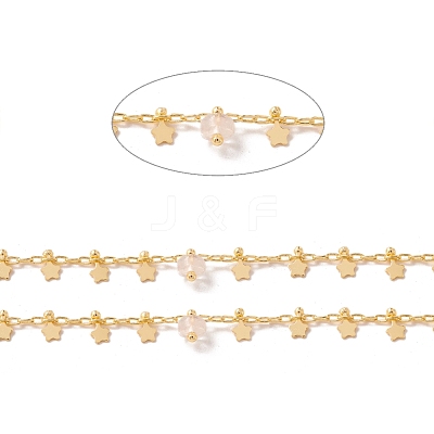 Natural Quartz Crystal Column Beaded Chains CHC-K012-02G-01-1