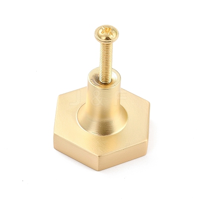 Hexagon with Marble Pattern Brass Box Handles & Knobs LS-DIY-P054-C03-1