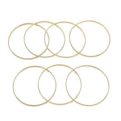 7Pcs Flat Vacuum Plating PVD Vacuum Plating 201 Stainless Steel Bangles Sets for Women BJEW-F476-07G-03-1