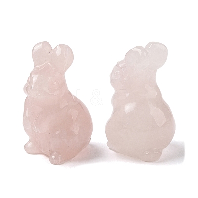 Natural Rose Quartz Sculpture Display Decorations G-C244-01H-1