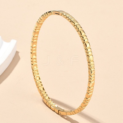 304 Stainless Steel Bangles for Women AJEW-P127-17G-1