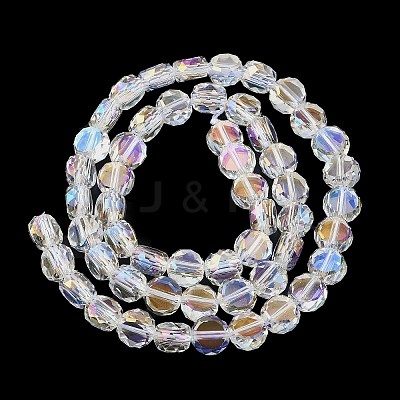 Electroplate Glass Beads Strands EGLA-L045-G-AB01-1