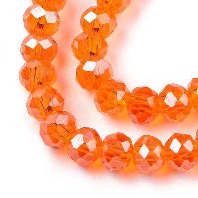 Electroplate Glass Beads Strands EGLA-A034-T2mm-A23-1