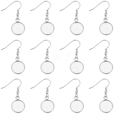 60Pcs 304 Stainless Steel Earring Hooks STAS-BBC0009-93A-1
