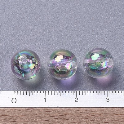 Eco-Friendly Transparent Acrylic Beads X-PL735-2-1