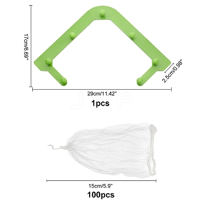 2Sets 2 Styles ABS Plastic Sink Strainers Basket & Bags AJEW-GA0002-76-1