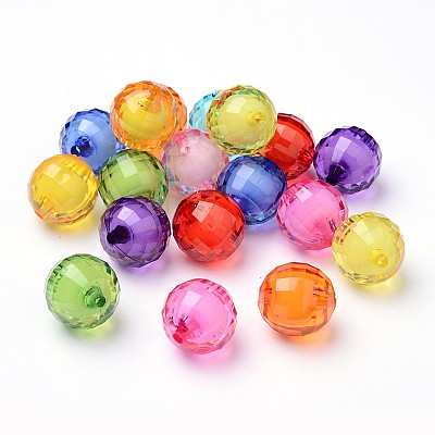 Transparent Acrylic Beads TACR-S086-20mm-M-1