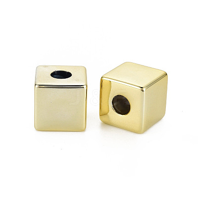 UV Plating Acrylic European Large Hole Beads X-PACR-T005-28C-1
