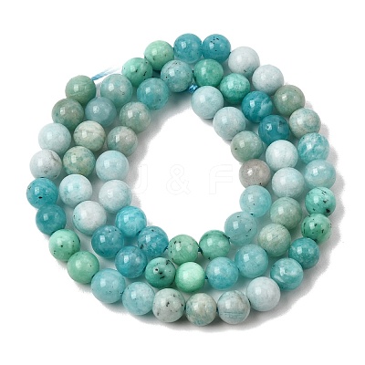 Gradient Natural Amazonite Beads Strands GG-CBA54CC-C01-6mm-1